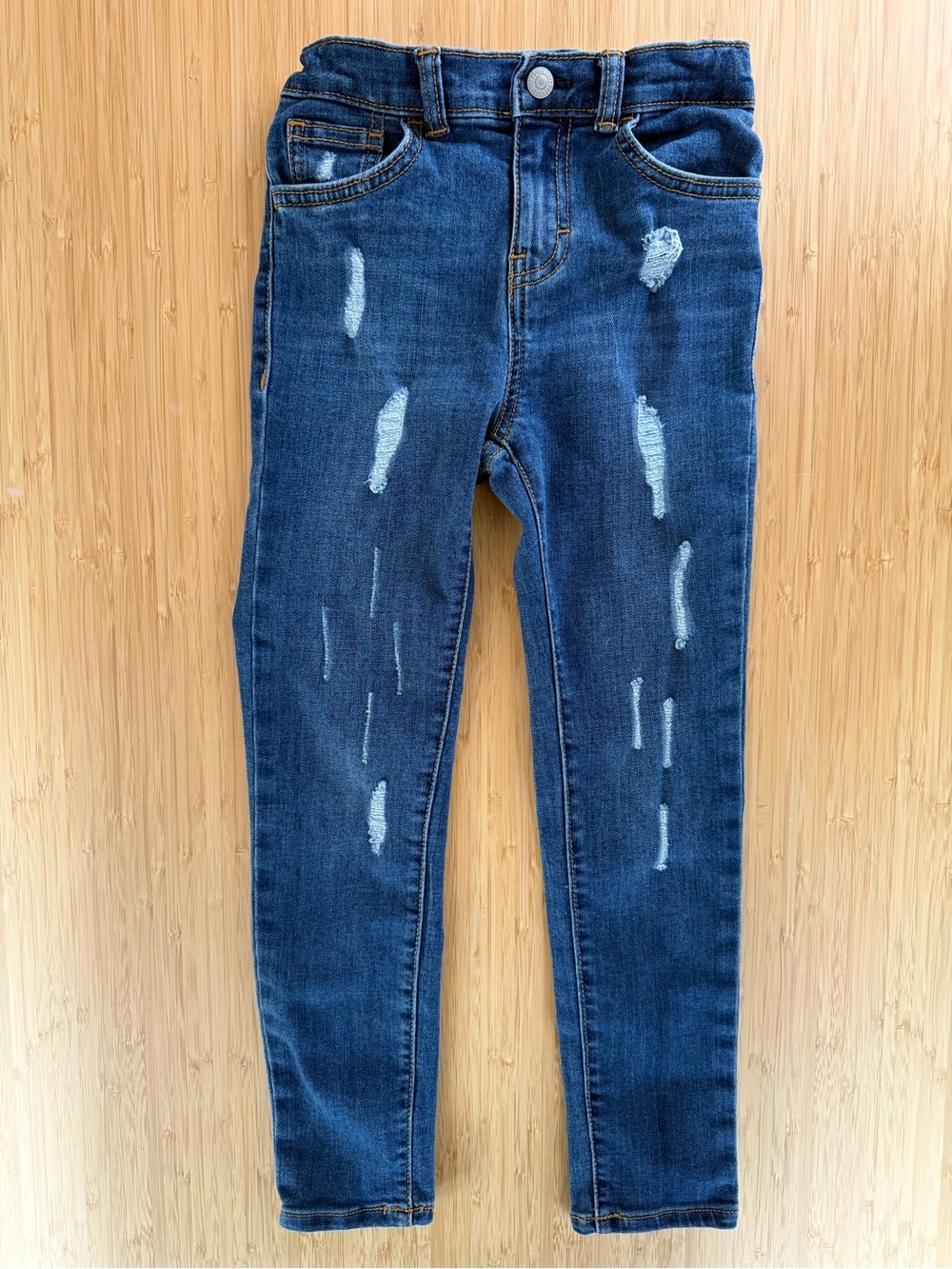 Levi's Dark Blue Distressed Kids Jeans